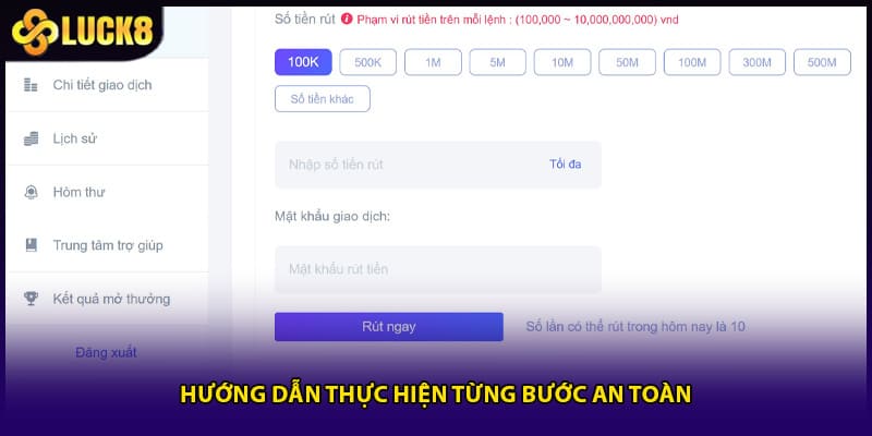 Hướng dẫn thực hiện từng bước an toàn 