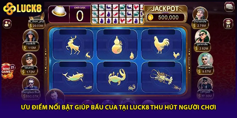 Ưu điểm nổi bật giúp bầu cua tại Luck8 thu hút người chơi