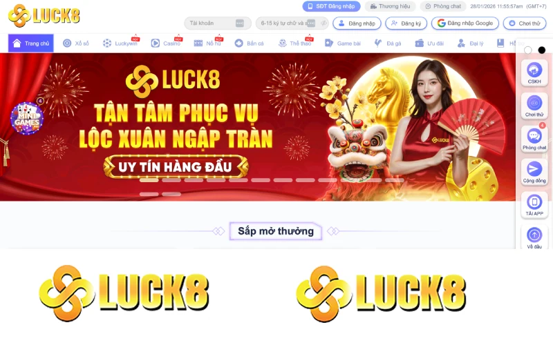 trang chủ luck8